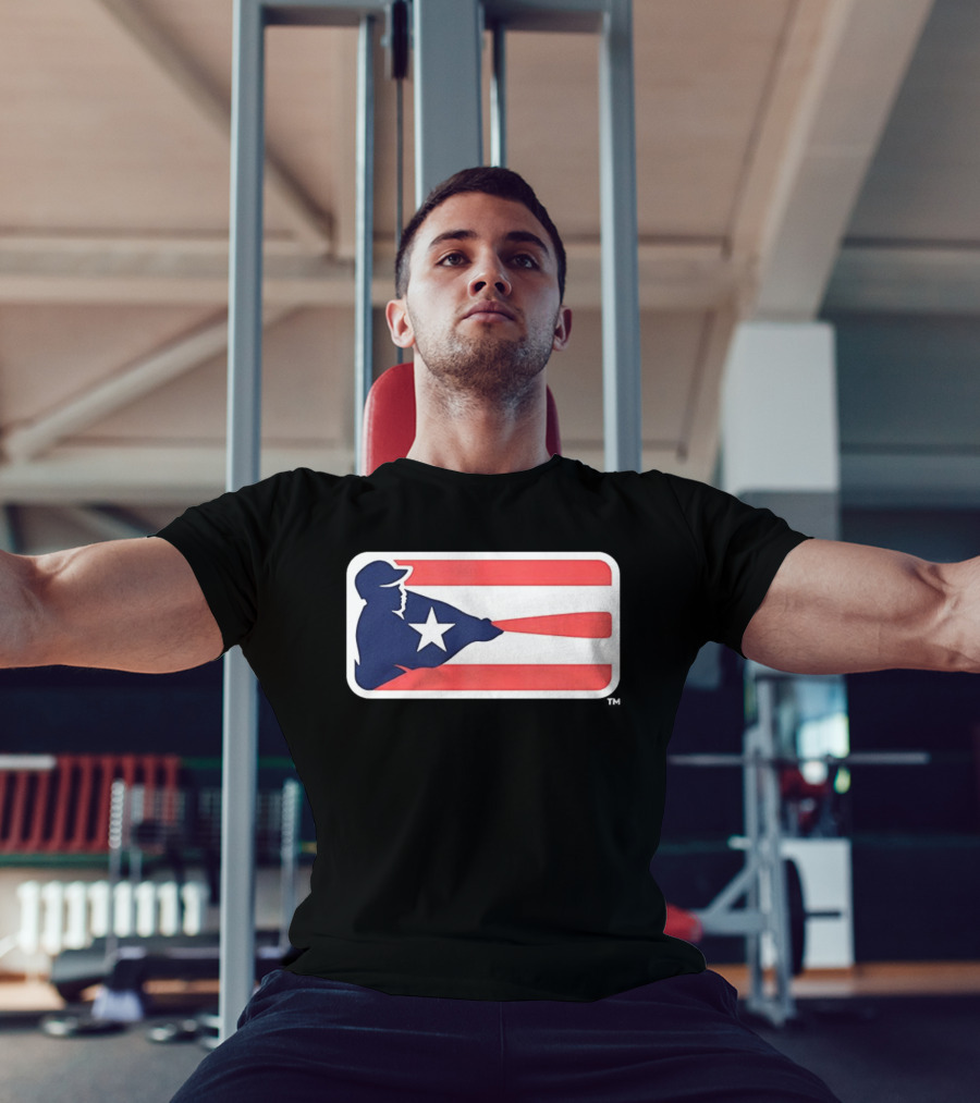 Liga De Béisbol Profesional Roberto Clemente MLB Puerto Rico Flag Baseball Player Star T-Shirt