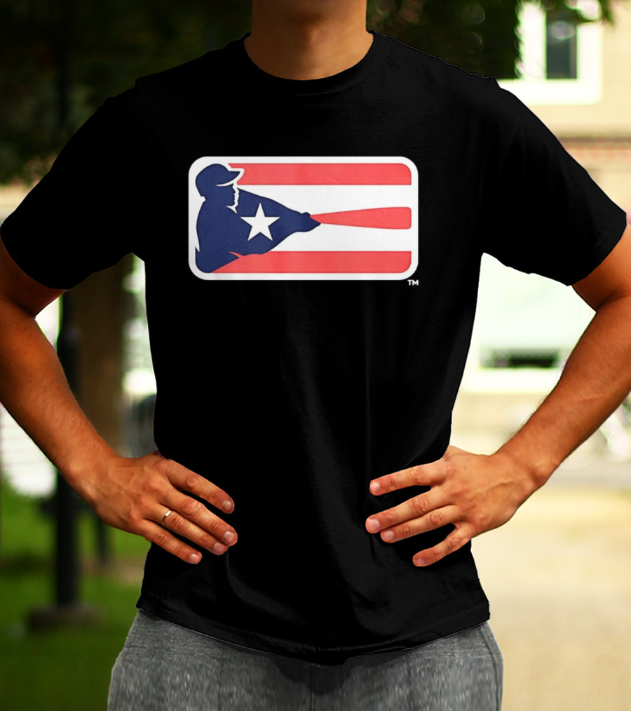 Liga De Béisbol Profesional Roberto Clemente MLB Puerto Rico Flag Baseball Player Star T-Shirt