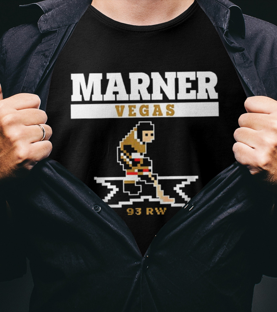 Mitch Marner Vegas Golden Knights NHL 93 RW 8 Bit Hockey T-Shirt