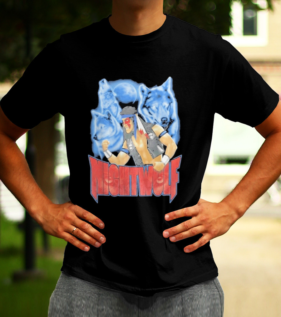 Nightwolf Mortal Kombat Klassic Ultimate MK3 Wolves Moonfighter T-Shirt