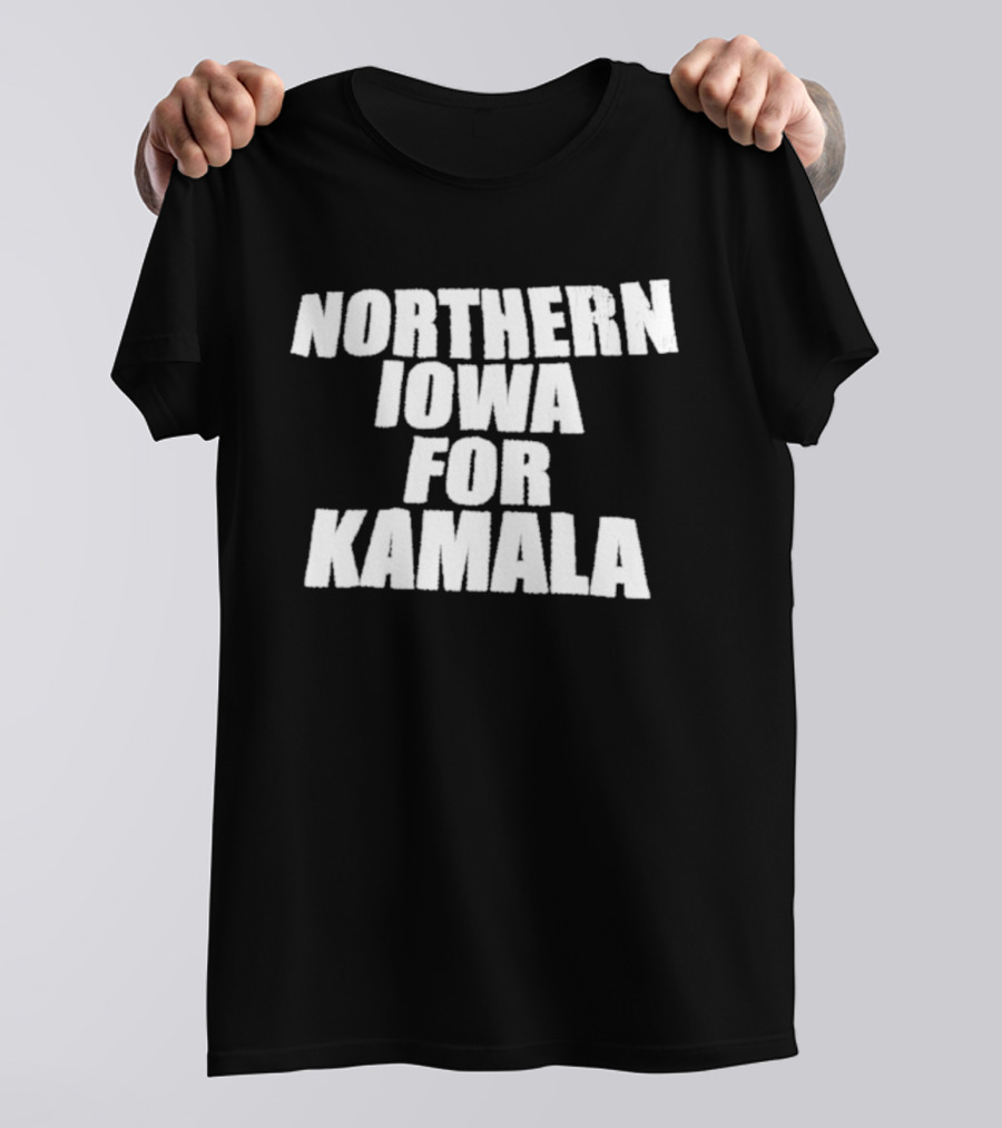 Northern Iowa For Kamala Panthers Supporters T-Shirt