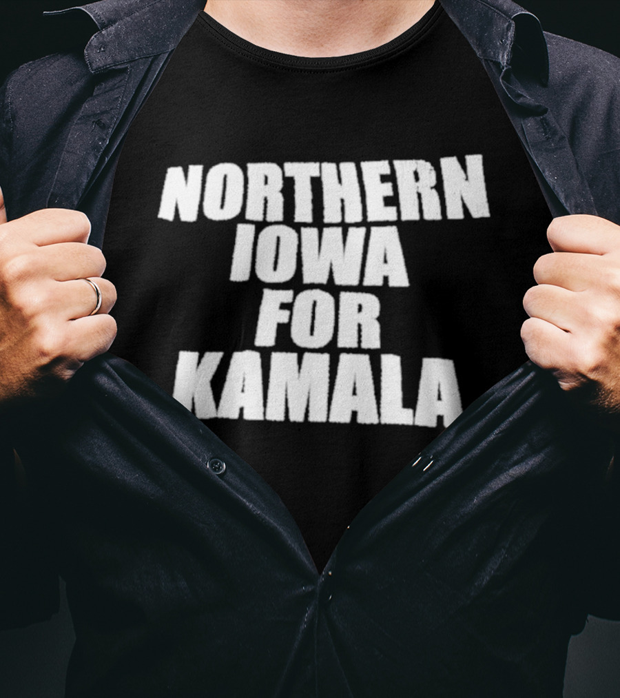 Northern Iowa For Kamala Panthers Supporters T-Shirt