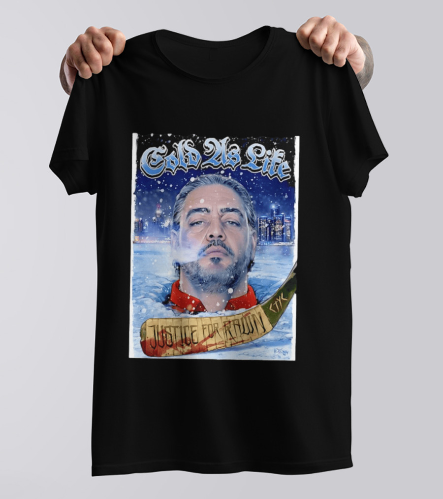 Justice For Pawn Cold As Life Cityscape Hockey Stick T-Shirt