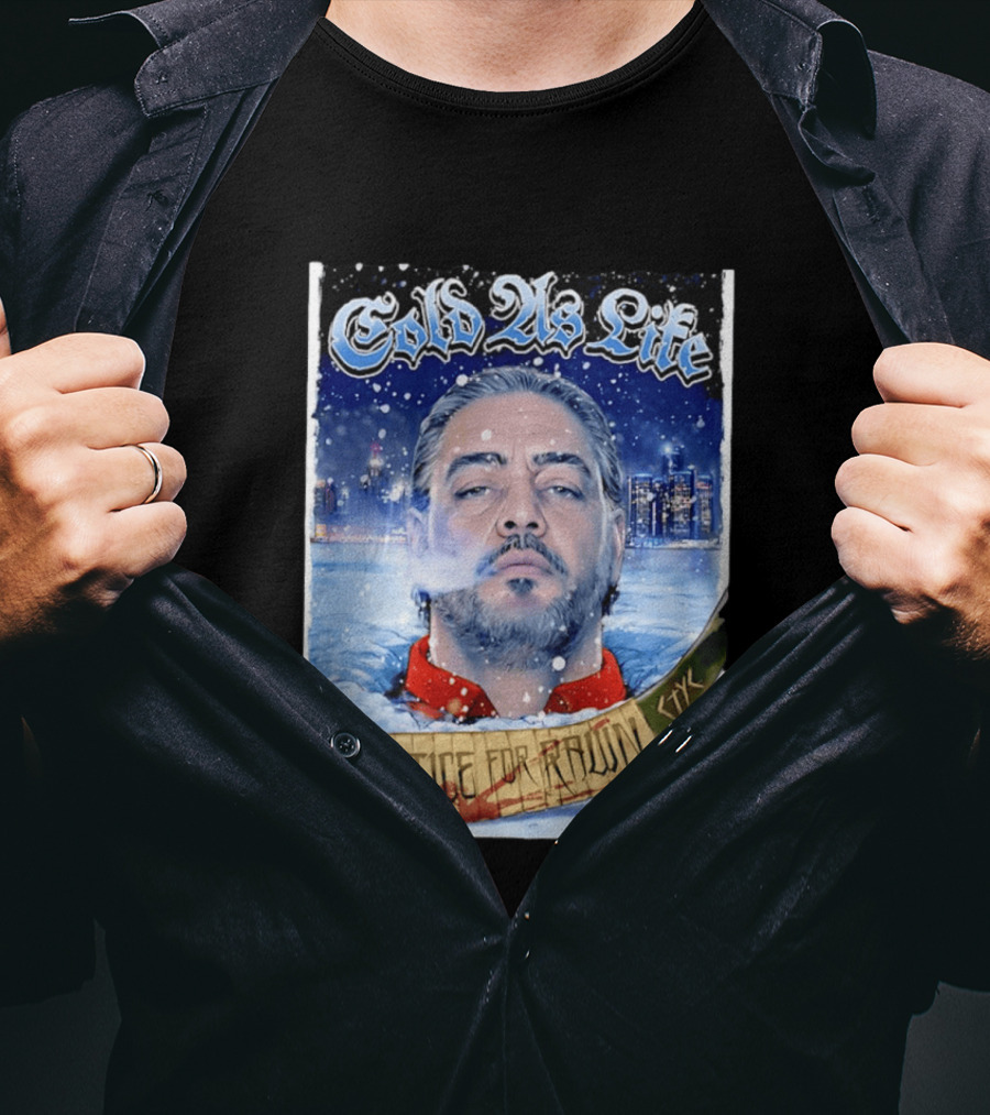 Justice For Pawn Cold As Life Cityscape Hockey Stick T-Shirt