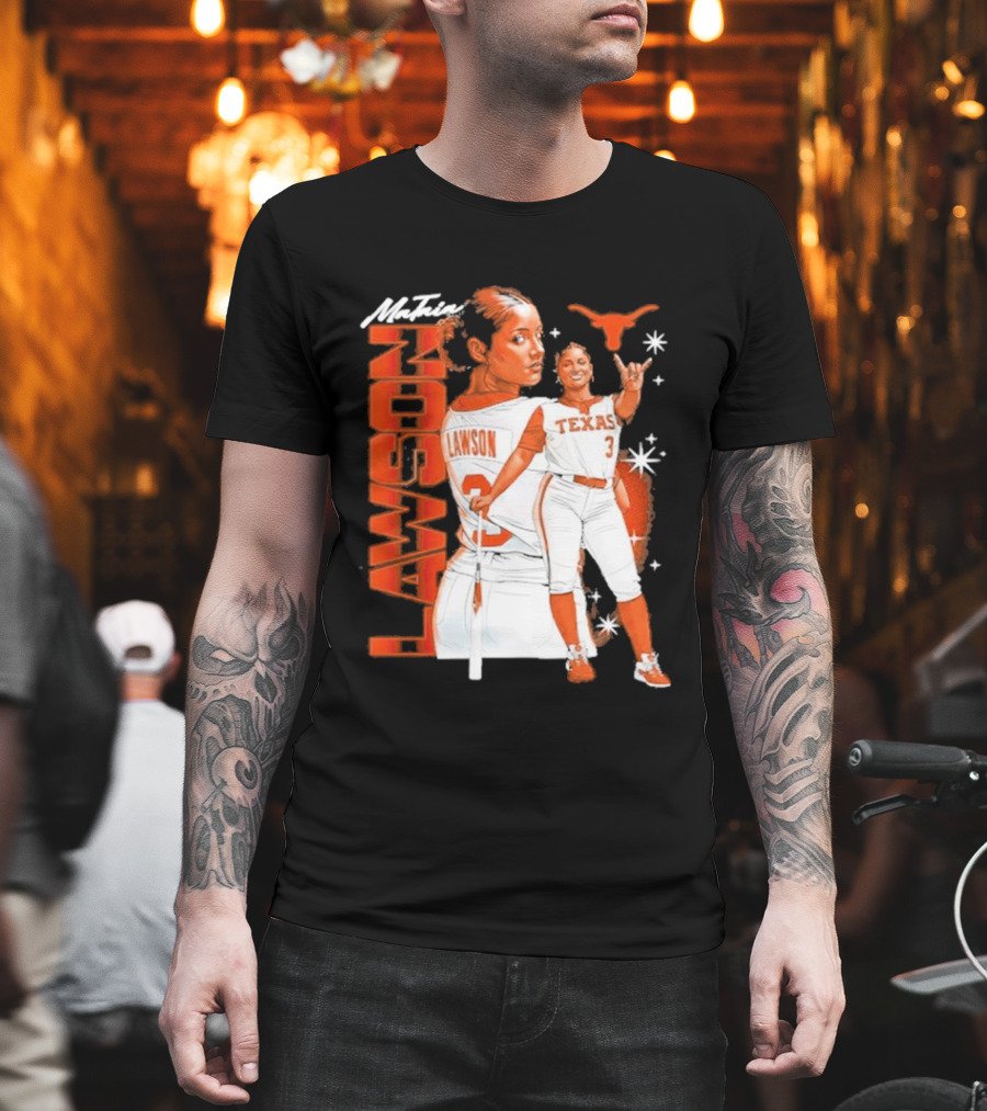 Mataia Lawson Texas Longhorns Softball Player Number 3 T-Shirt