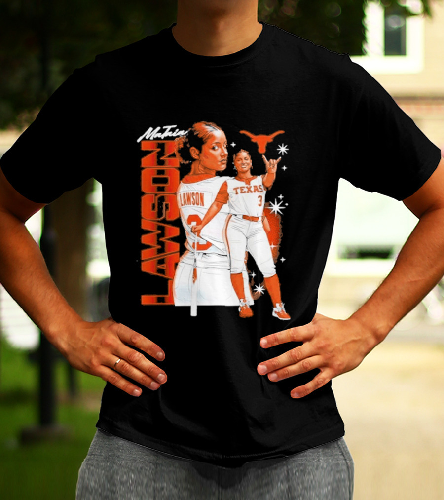 Mataia Lawson Texas Longhorns Softball Player Number 3 T-Shirt