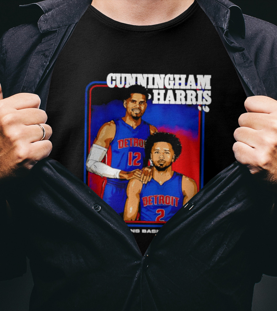 Cunningham Harris Detroit Pistons Basketball 2026 T-Shirt
