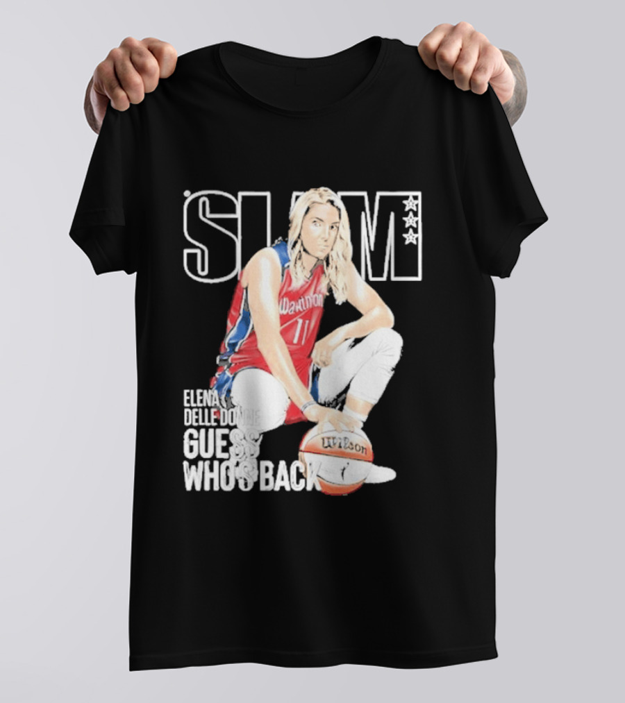 Elena Delle Donne Guess Who's Back Slam 238 Washington Basketball T-Shirt