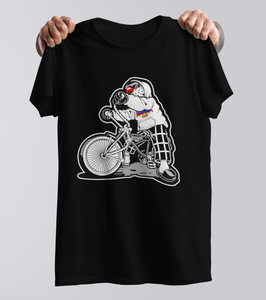 Foos Gone Wild Lowrider Bike Masked T-Shirt