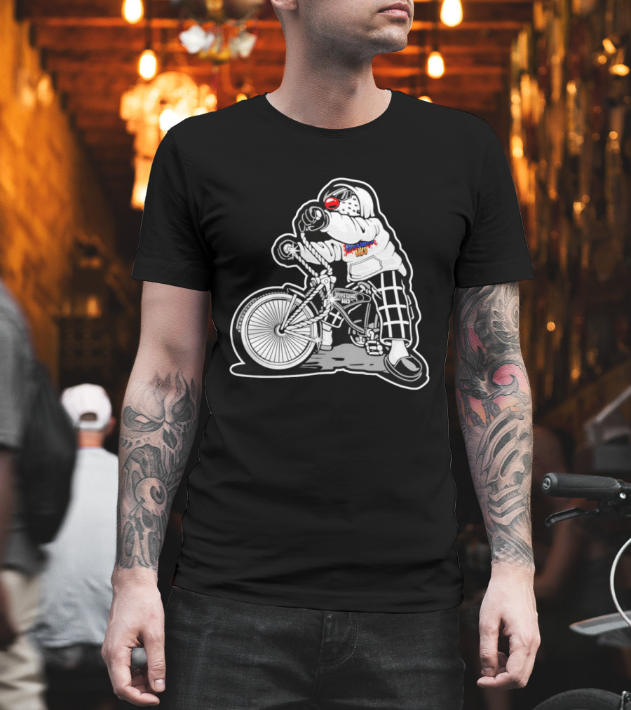 Foos Gone Wild Lowrider Bike Masked T-Shirt