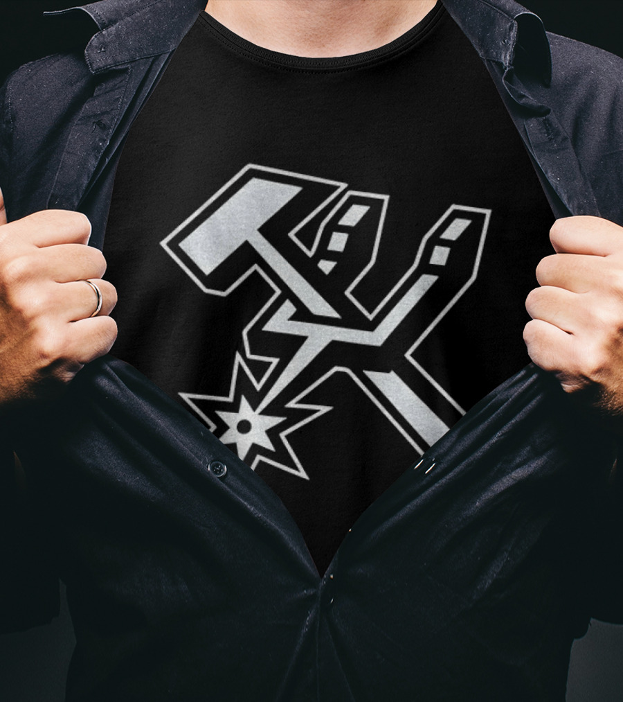 San Antonio Spurs Hammer Spur NBA Basketball 2026 T-Shirt