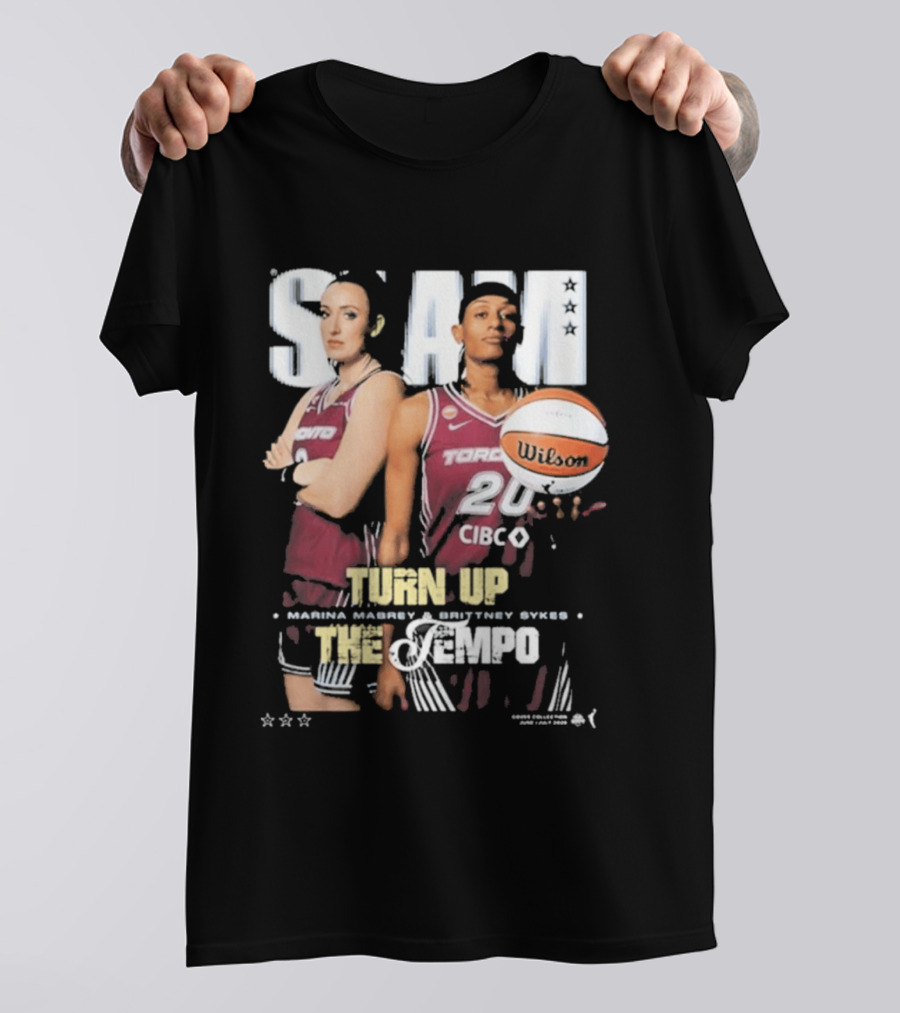 Slam 262 Turn Up The Tempo Marina Mabrey Brittney Sykes Toronto CIBC T-Shirt