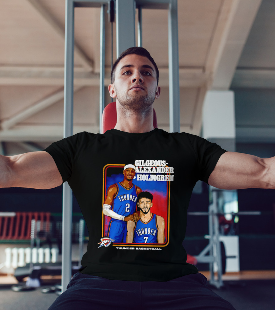 Gilgeous Alexander Holmgren Thunder Basketball Oklahoma City NBA T-Shirt