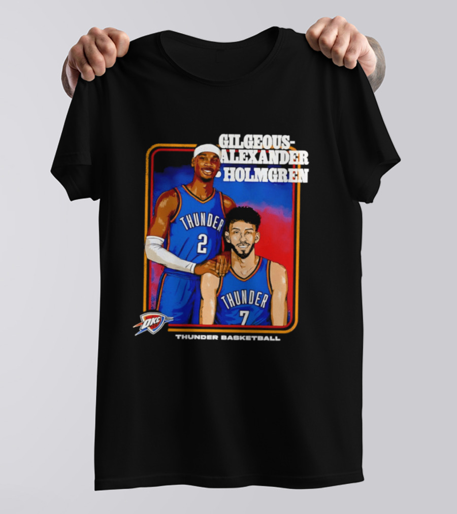 Gilgeous Alexander Holmgren Thunder Basketball Oklahoma City NBA T-Shirt
