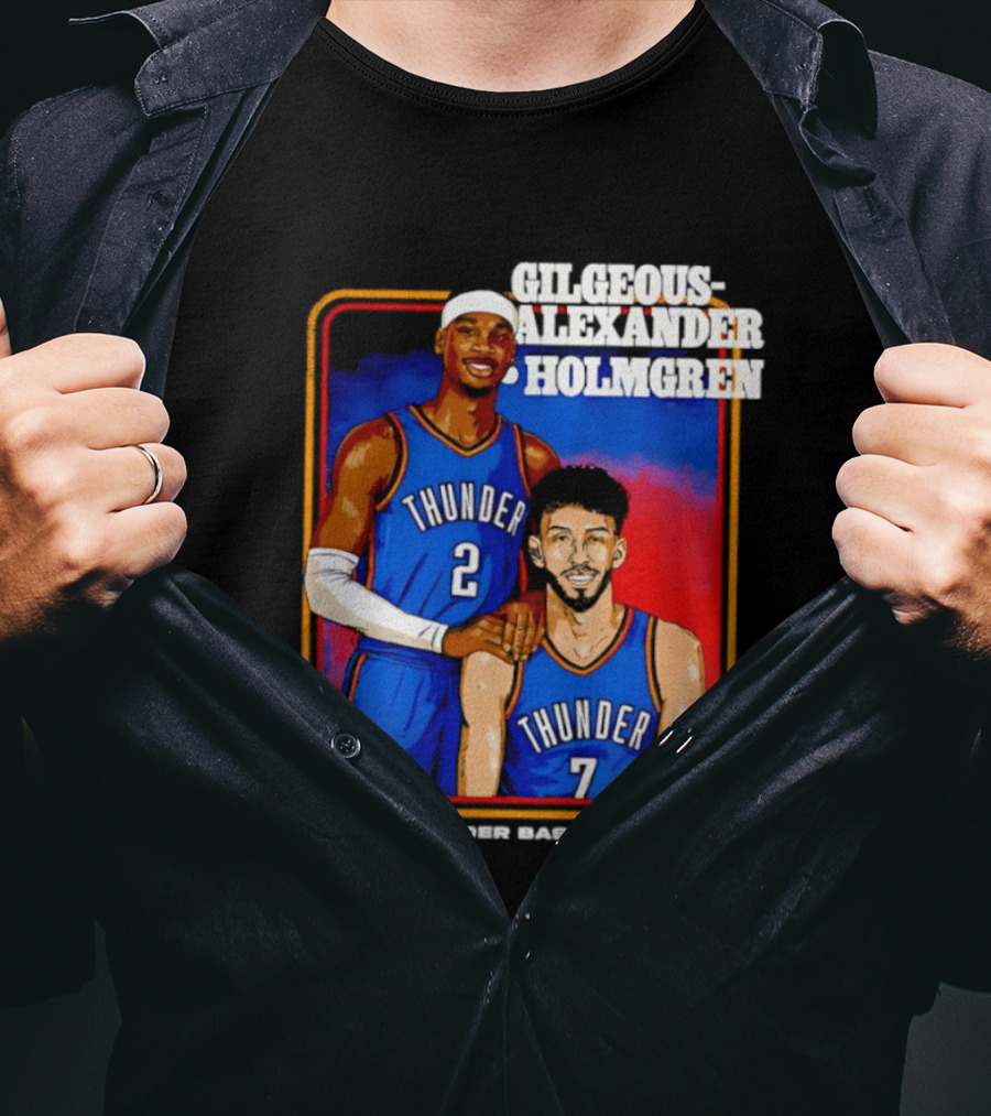 Gilgeous Alexander Holmgren Thunder Basketball Oklahoma City NBA T-Shirt