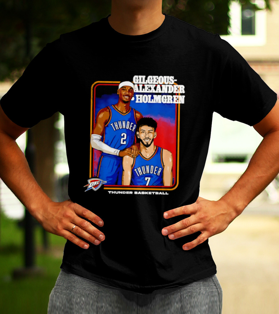 Gilgeous Alexander Holmgren Thunder Basketball Oklahoma City NBA T-Shirt