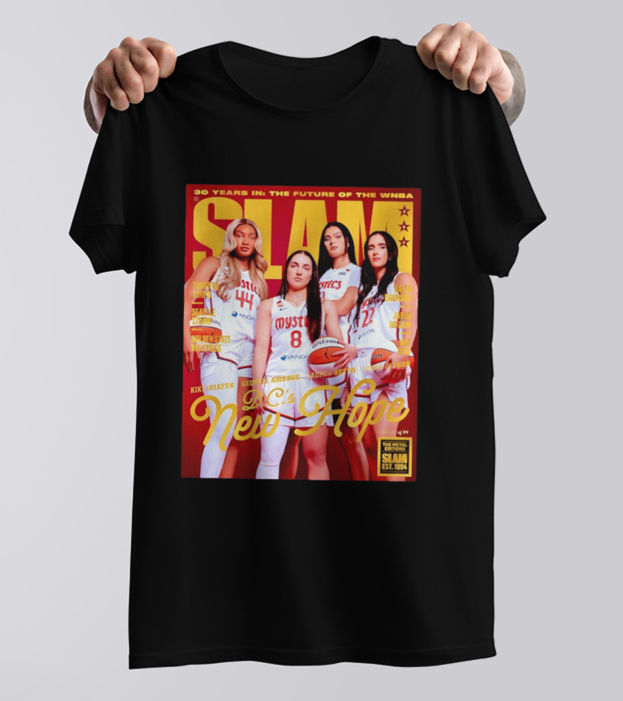 SLAM Gold Edition 30 Years WNBA Future D.C.'s New Hope Mystics T-Shirt