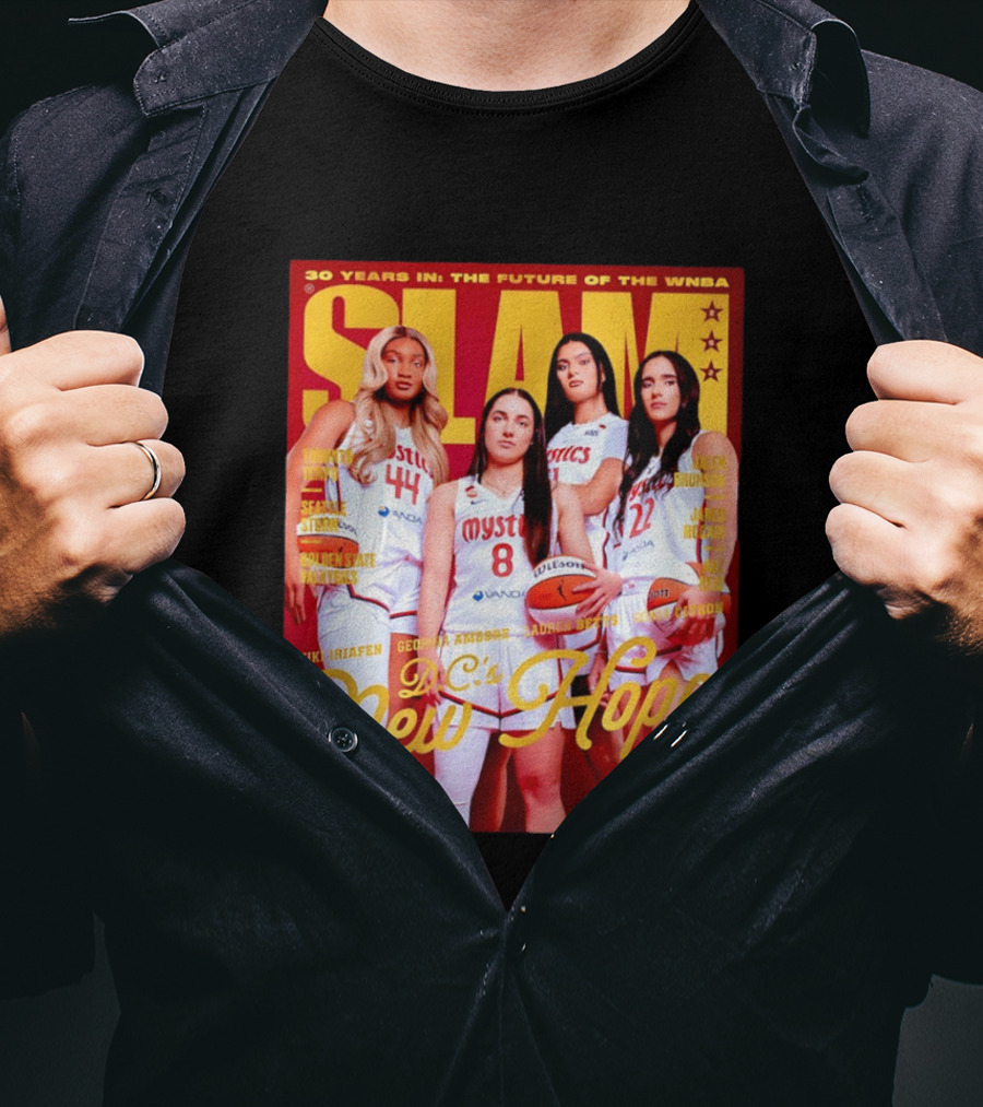 SLAM Gold Edition 30 Years WNBA Future D.C.'s New Hope Mystics T-Shirt