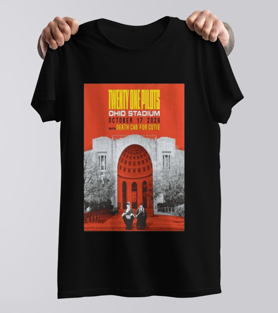 Twenty One Pilots Ohio Stadium October 17 2026 With Death Cab For Cutie T-Shirt