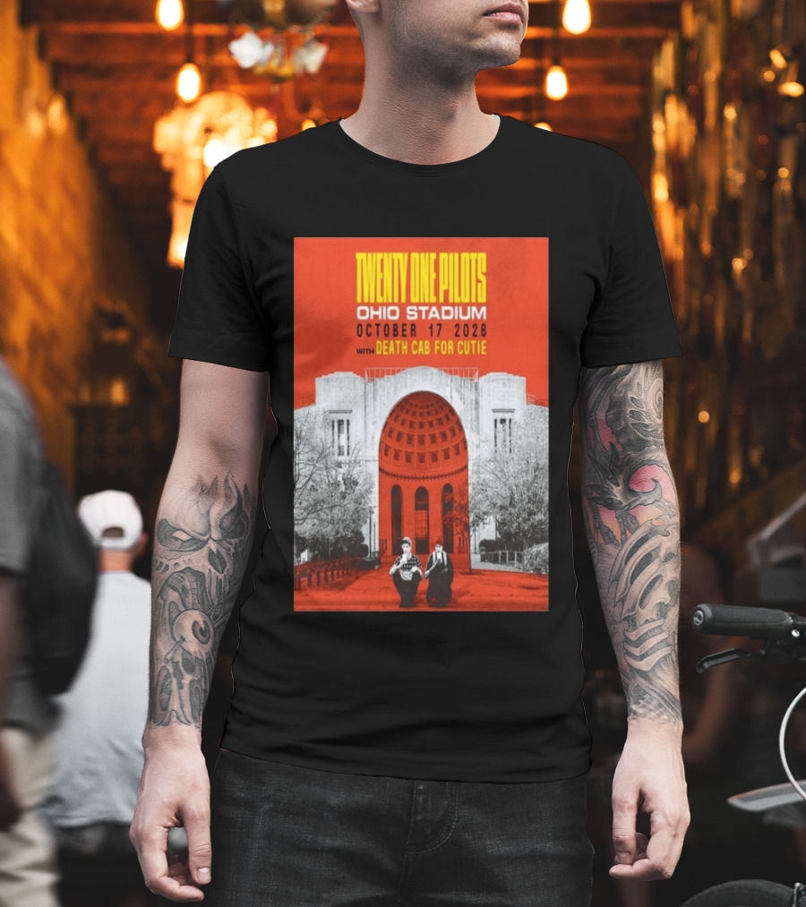 Twenty One Pilots Ohio Stadium October 17 2026 With Death Cab For Cutie T-Shirt