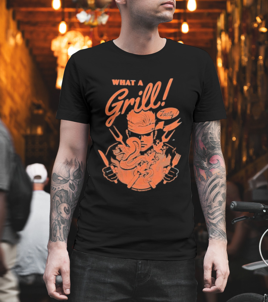 What A Grill 1964 Fangamer Metal Solid Video Game T-Shirt