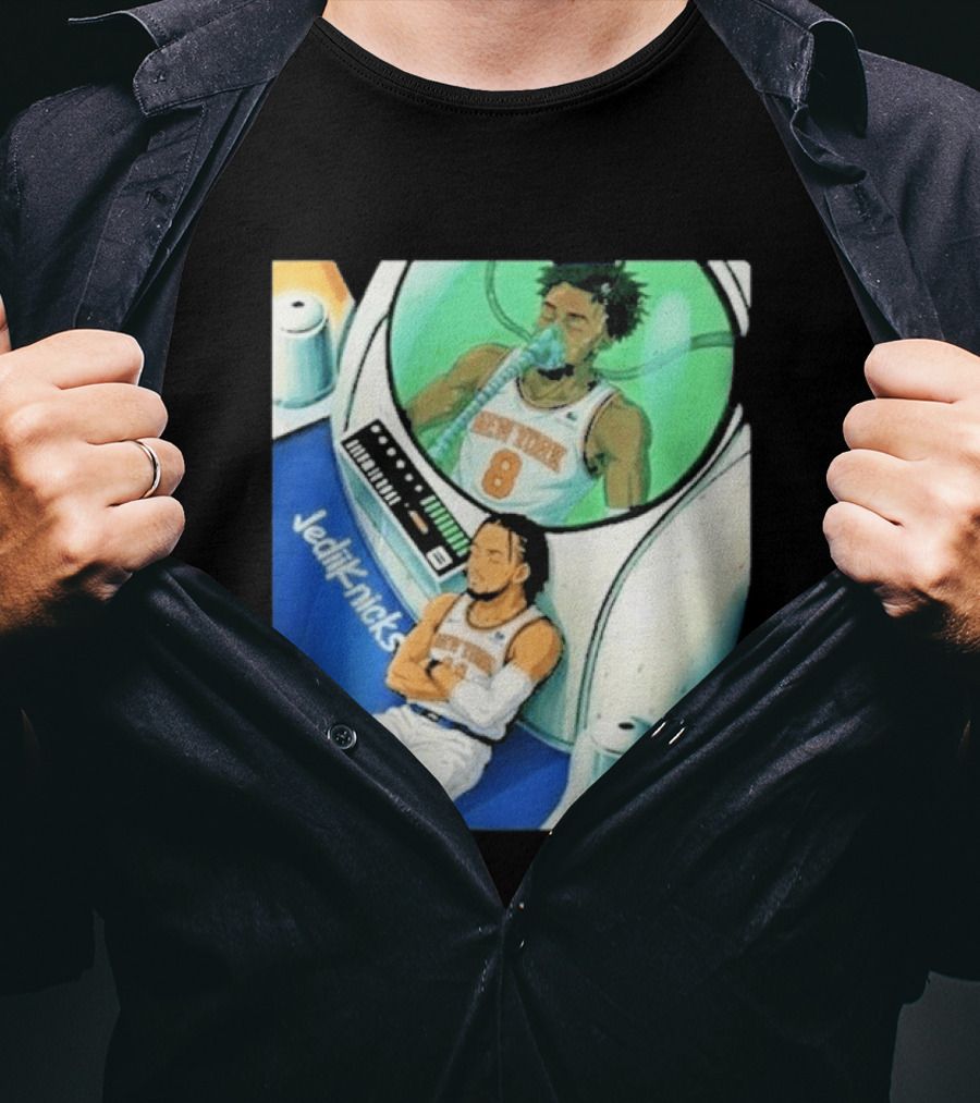 Jalen Brunson OG Anunoby New York Knicks 2026 Jedi+Knicks T-Shirt