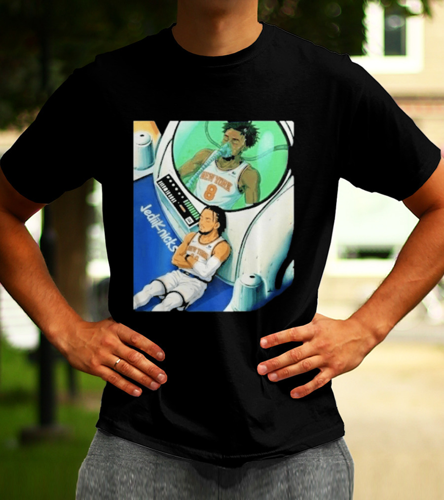 Jalen Brunson OG Anunoby New York Knicks 2026 Jedi+Knicks T-Shirt
