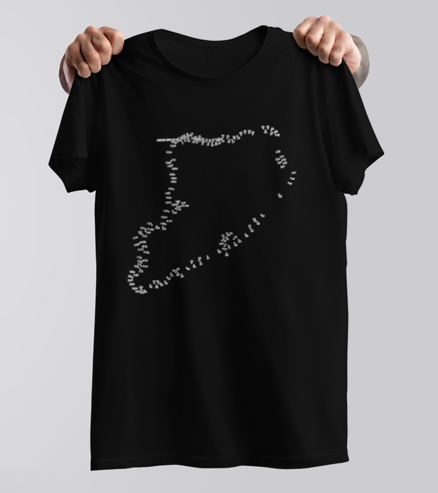 Staten Island Connect The Dots Outline Puzzle T-Shirt