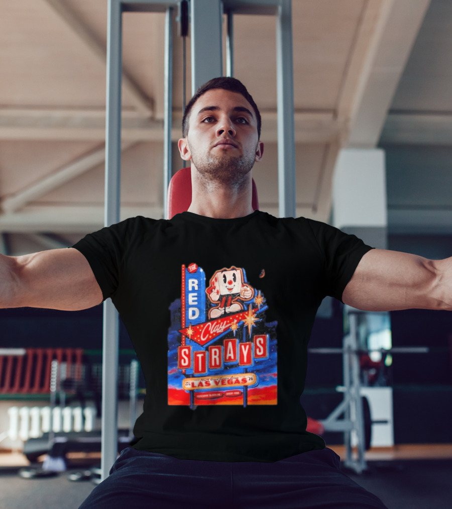 The Red Clay Strays MGM Grand Garden Arena Las Vegas December 5 2026 Neon Vintage Sign T-Shirt