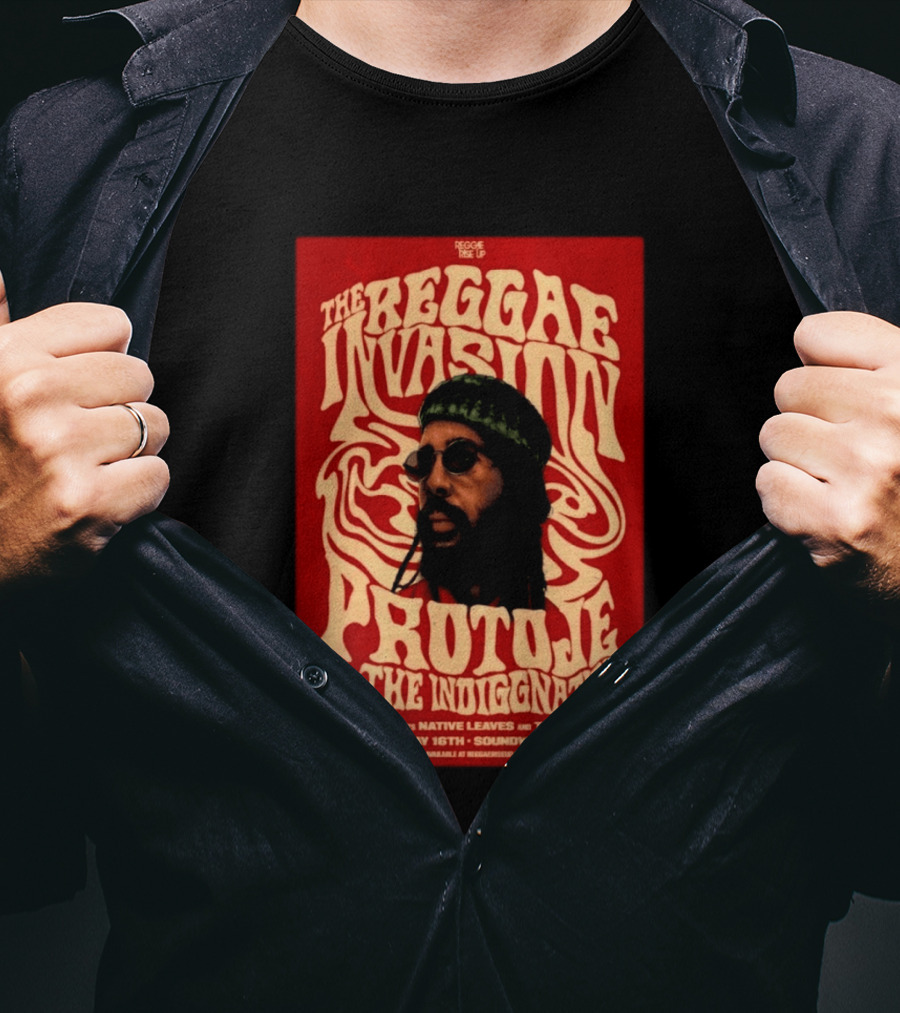 The Reggae Invasion PROTOJE & The Indiggnation Soundwell Salt Lake City May 16 2026 T-Shirt