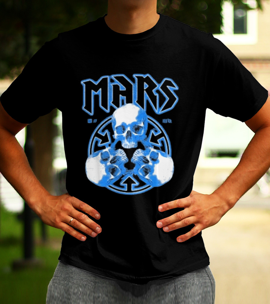 Thirty Seconds To Mars Blue Skulls European Tour 2027 T-Shirt