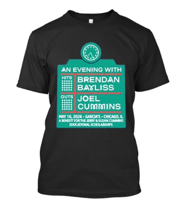An Evening With Brendan Bayliss And Joel Cummins Garcia's Chicago May 16 2026 Benefit Event T-Shirt