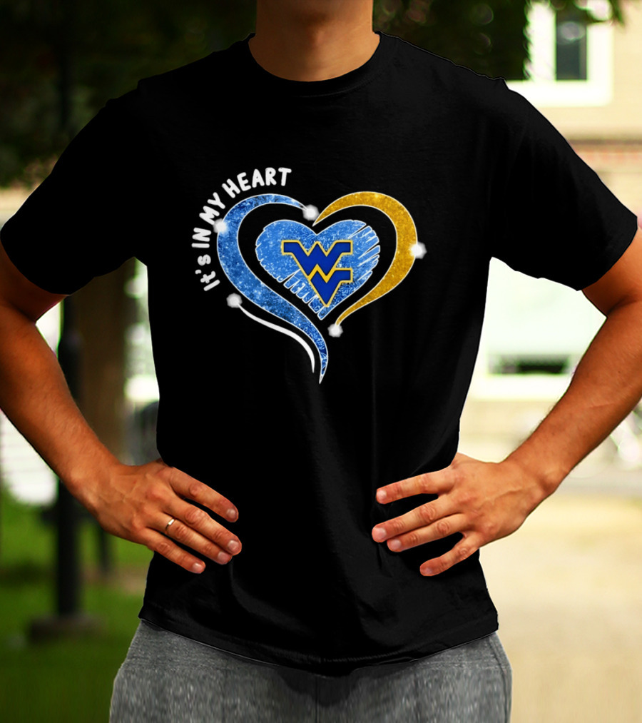 West Virginia Mountaineers WVU It's In My Heart Football 2026 T-Shirt