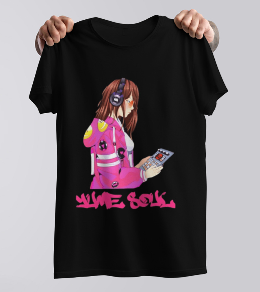 Yume Soul Anime Girl With Headphones And Game Controller T-Shirt