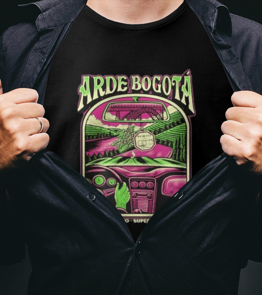 Arde Bogotá 16 Maio Porto Super Bock Arena 2026 Retro Road Trip T-Shirt