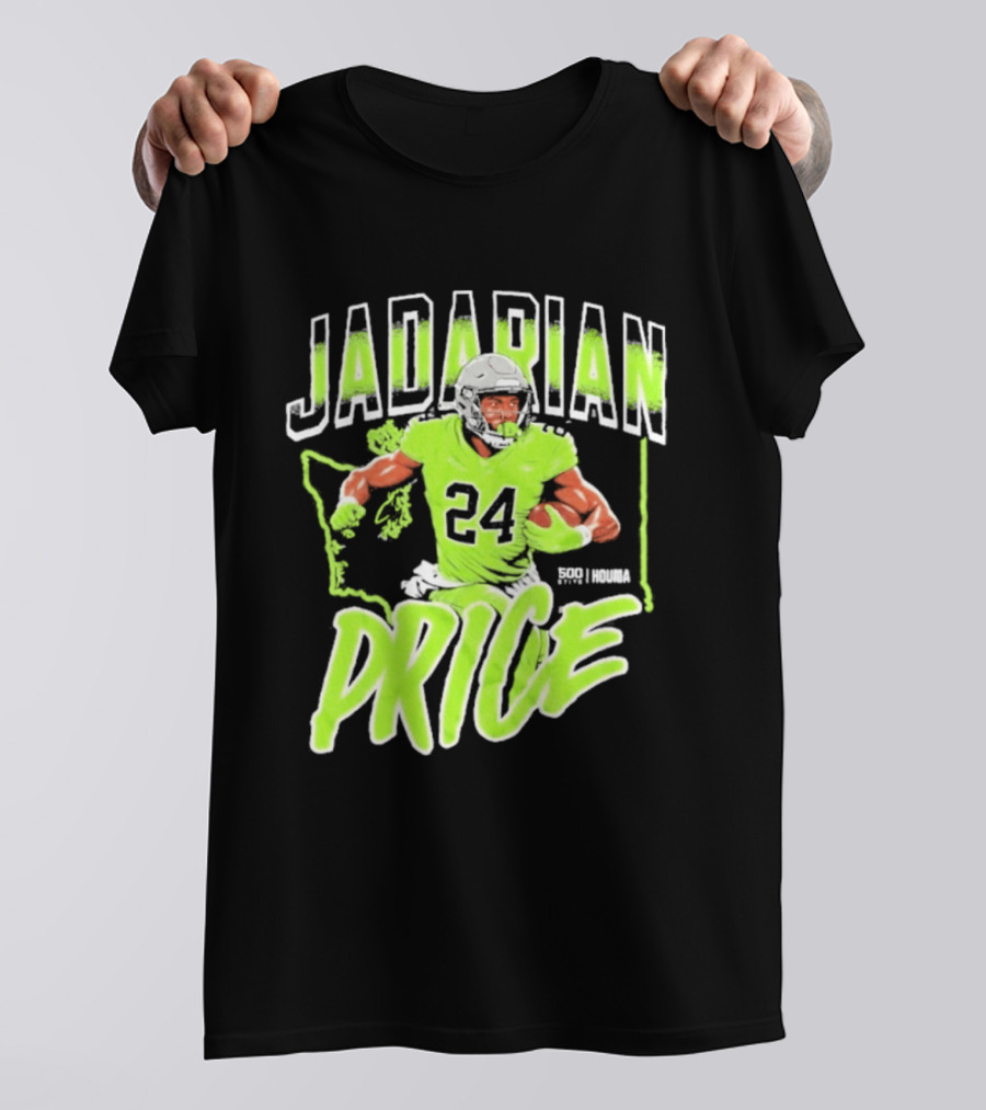 Jadarian Price 24 Seattle Football Running Back T-Shirt