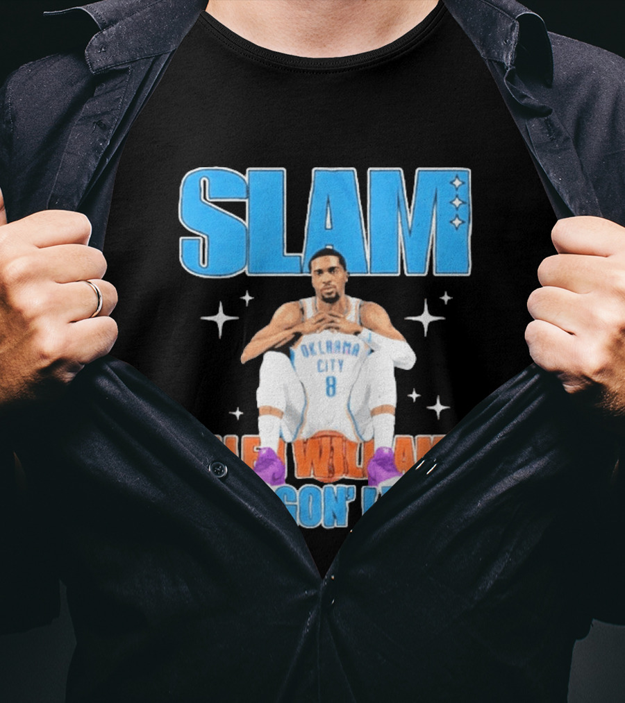 Slam Jalen Williams Oklahoma City Thunder 8 They Gon' Learn T-Shirt