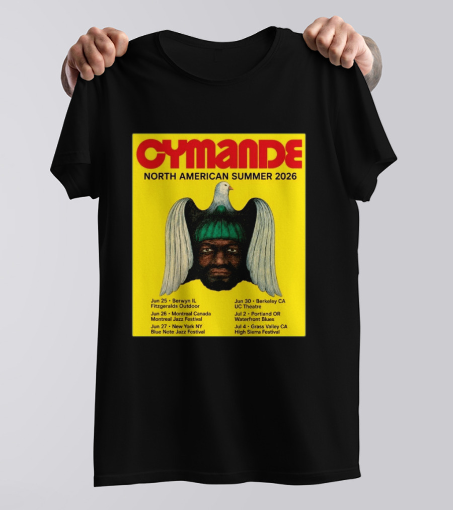Cymande North American Summer 2026 Tour Dates And Locations T-Shirt