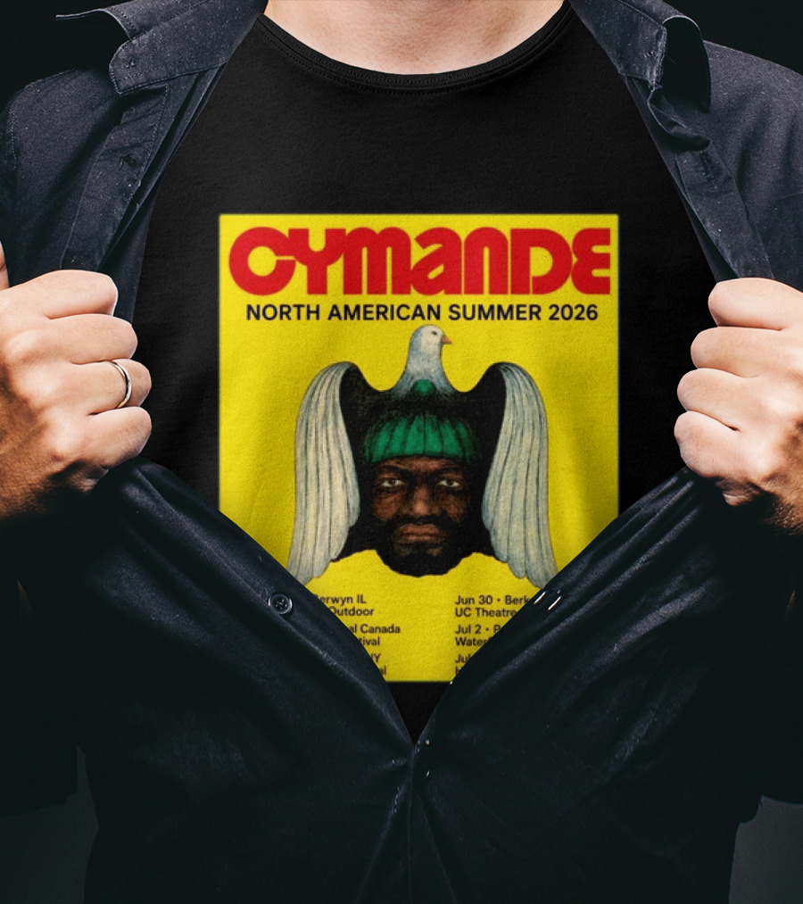 Cymande North American Summer 2026 Tour Dates And Locations T-Shirt