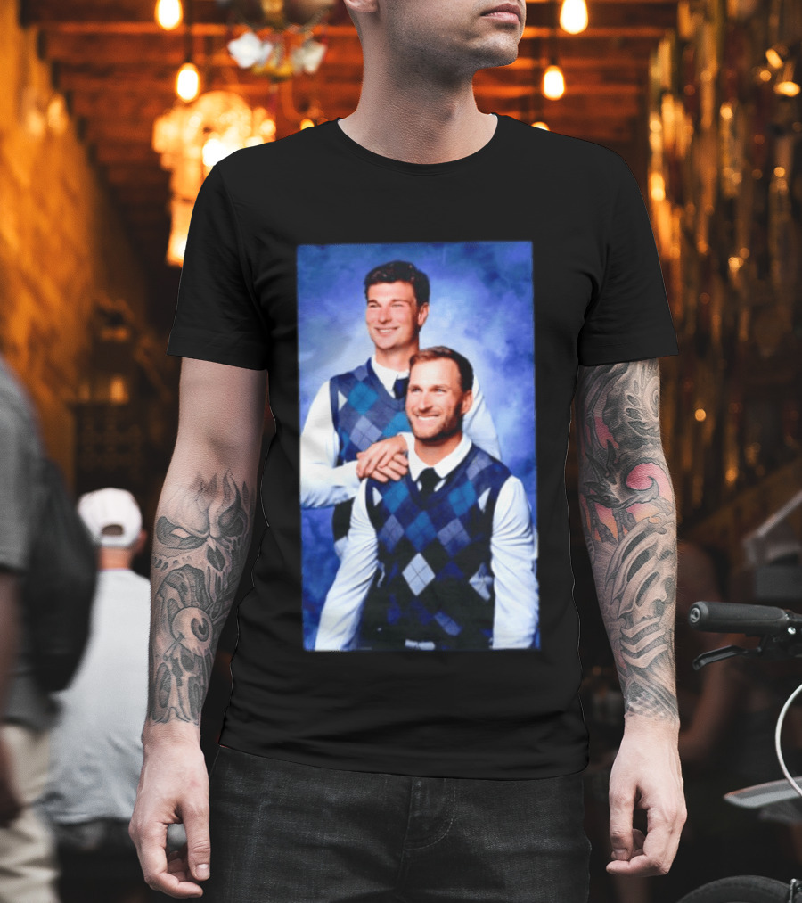 Kirk Cousins Fernando Mendoza Raiders Step Brothers Argyle Sweater Duo T-Shirt