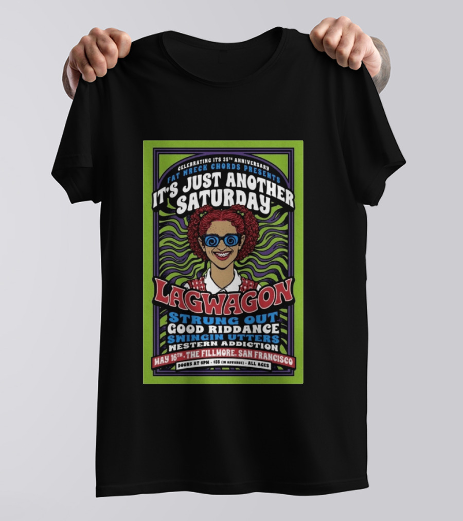 Lagwagon San Francisco CA May 16 2026 Tour T-Shirt