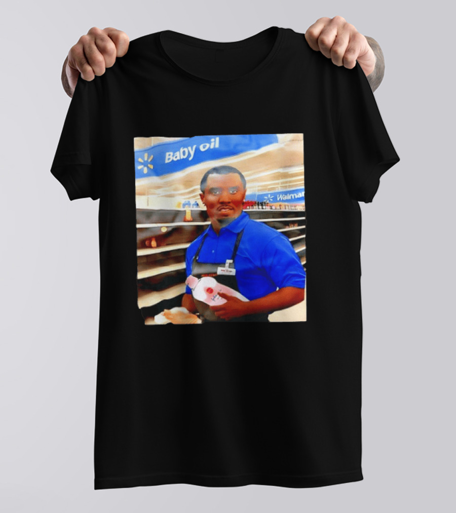 Walmart Baby Oil Diddy Employee Aisle T-Shirt