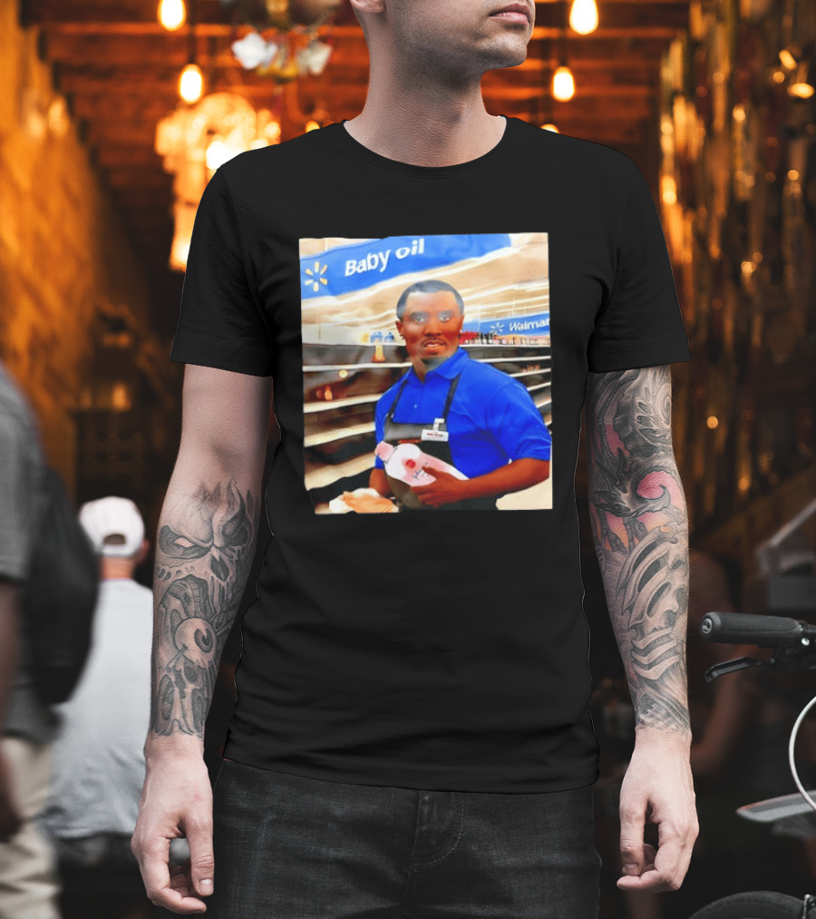 Walmart Baby Oil Diddy Employee Aisle T-Shirt