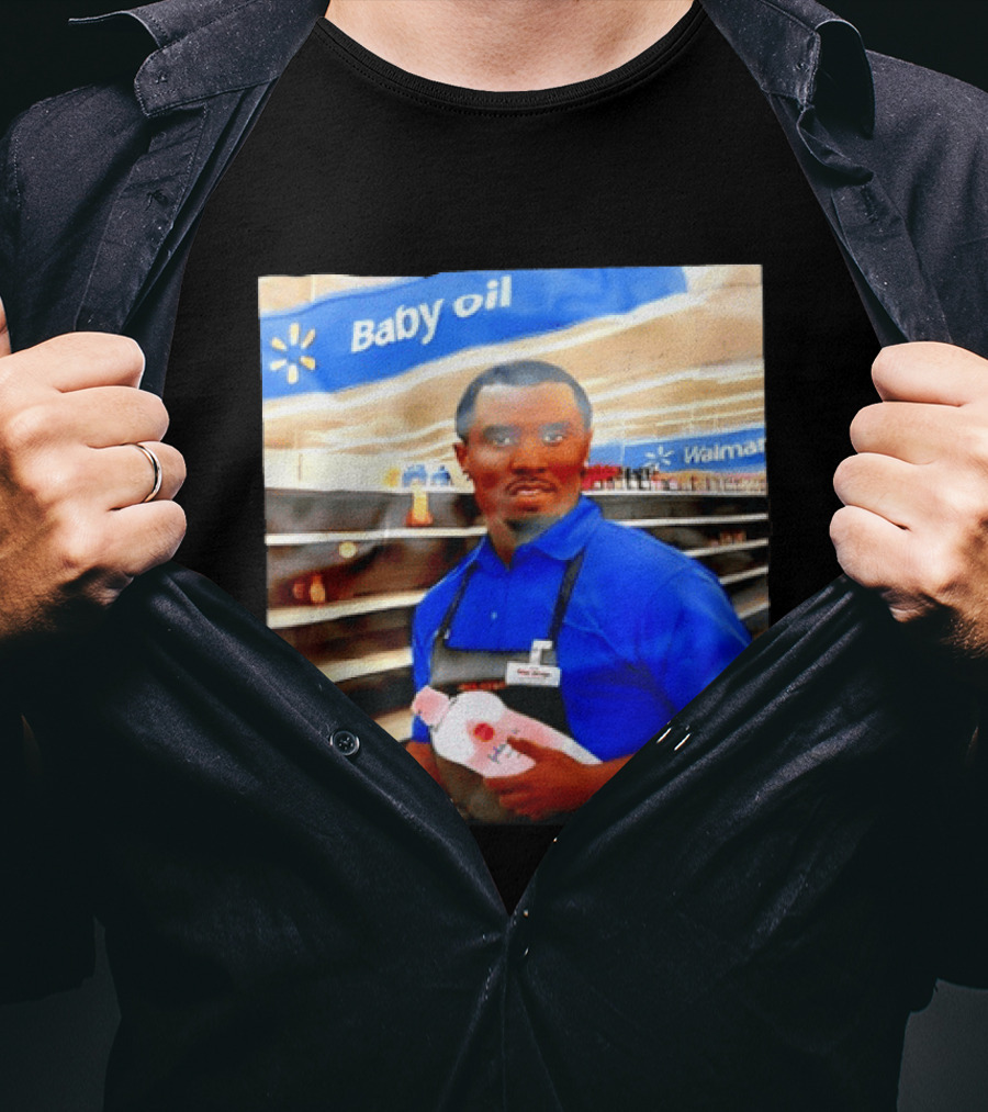 Walmart Baby Oil Diddy Employee Aisle T-Shirt