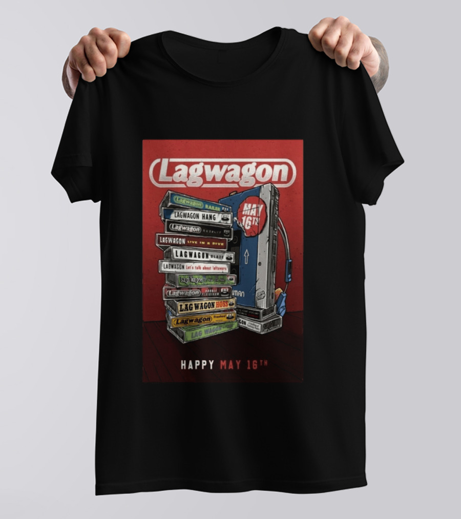Lagwagon Happy May 16th Tour San Francisco 2026 T-Shirt