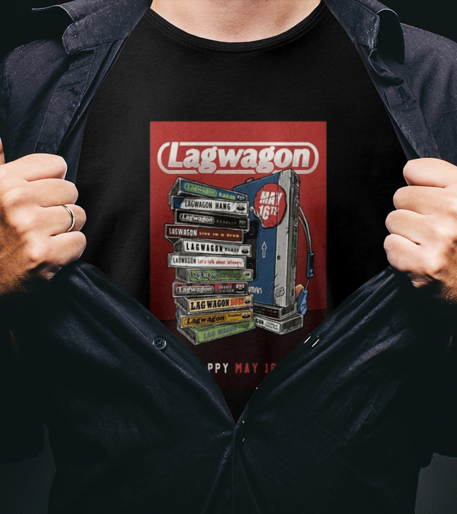 Lagwagon Happy May 16th Tour San Francisco 2026 T-Shirt