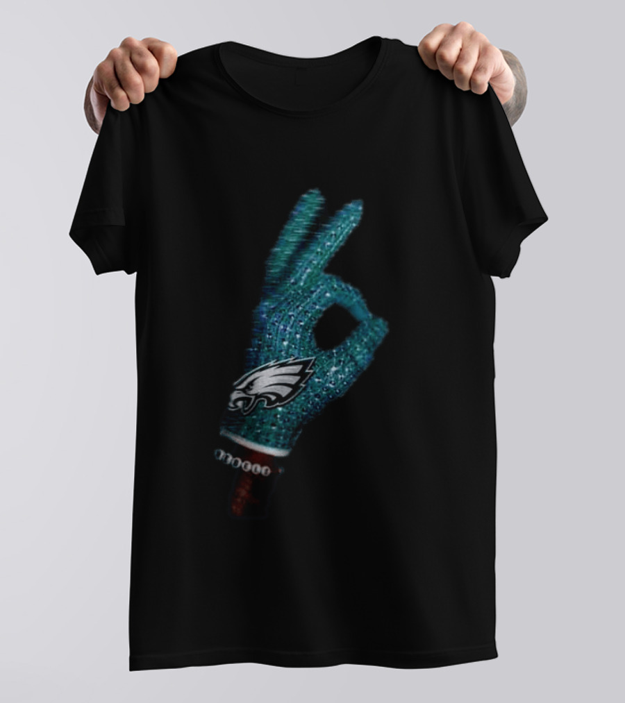 Drake Iceman Philadelphia Eagles Glove Gesture 2 Sided T-Shirt
