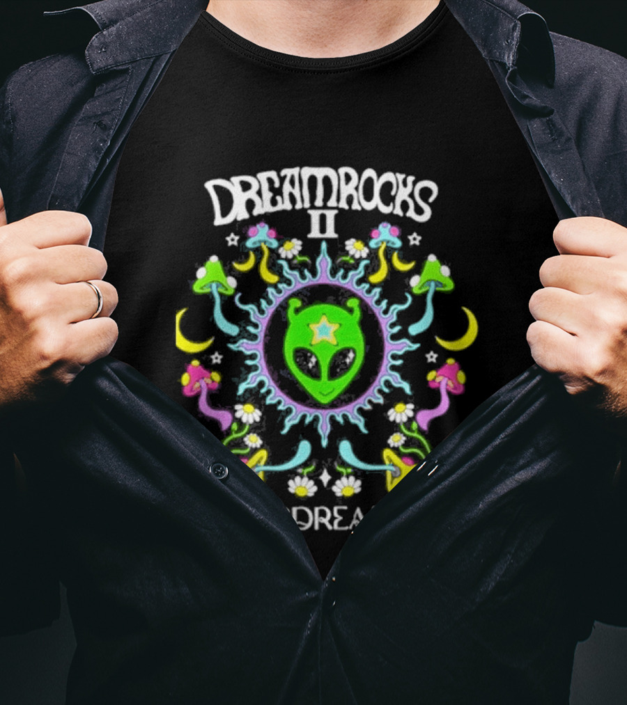 DREAMROCKS II LSDREAM Psychedelic Alien Star Shield 2026 T-Shirt
