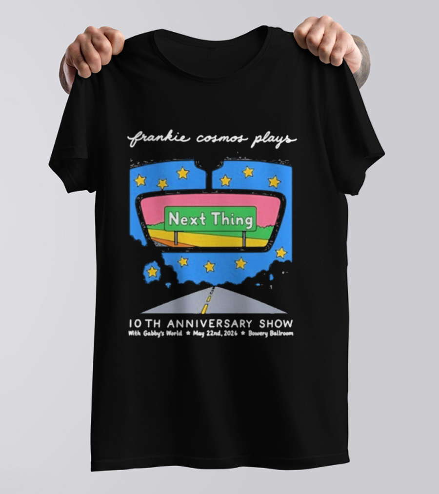 Frankie Cosmos 10th Anniversary Show May 22 2026 Bowery Ballroom Next Thing Live Performance T-Shirt