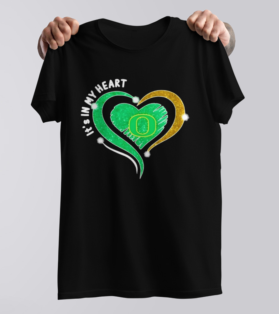 Oregon Ducks Heart 2026 Football Fan Pride T-Shirt